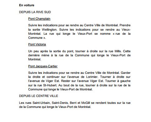 Se Rendre En Voiture Au Vieux Port